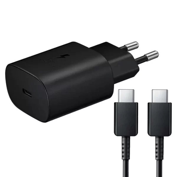 شارژر دیواری 25 وات کوکلاسیک مدل Galaxy-A24 به همراه کابل تبدیل USB-C