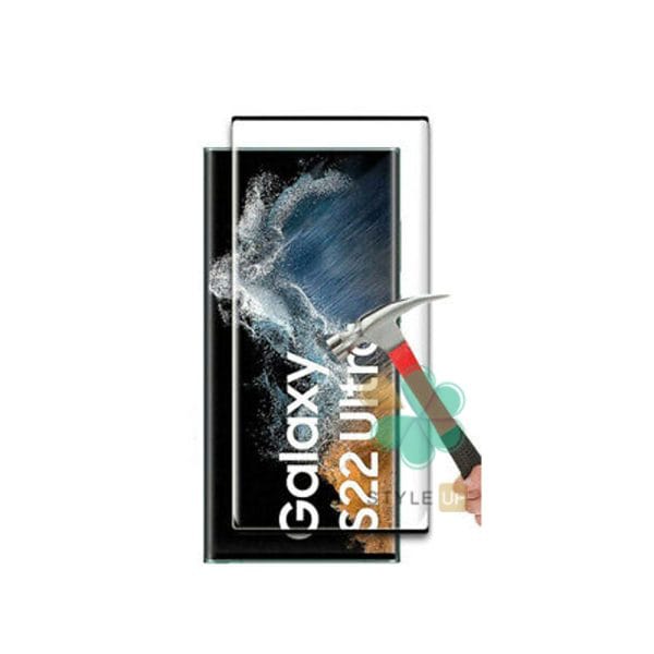 گلس فول چسب شیشه ای سامسونگ S22 ULTRA
