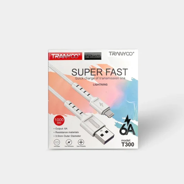 کابل تبدیل USB به لایتنینگ ترانیو مدل T100 طول 1متر
