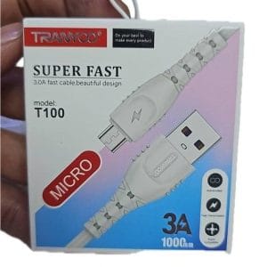 کابل تبدیل USB به micro ترانیو مدل T100 طول 1متر