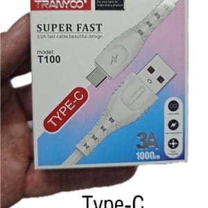 کابل تبدیل USB به تایپسی ترانیو مدل T100 طول 1متر