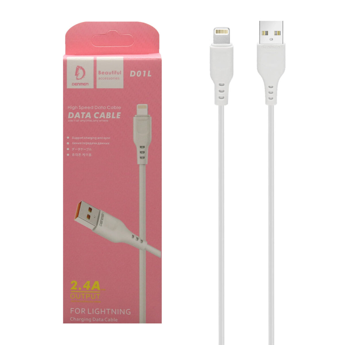 کابل تبدیل USB به LIGHTENING دنمن مدل D01L - Image 3