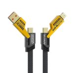 کابل شارژ 4 کاره برزنتی 65 وات مدل flat wire با گارانتی 12 ماهه آسان توزیع - Image 11
