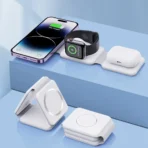 شارژ وایرلس 3 کاره تاشو wireless charging pad با گارانتی 12 ماهه آسان توزیع - Image 6