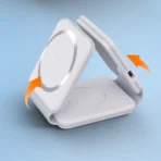 شارژ وایرلس 3 کاره تاشو wireless charging pad با گارانتی 12 ماهه آسان توزیع - Image 5