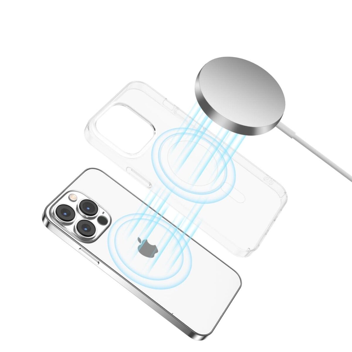 قاب مگ سیف magsafe کلیر مناسب برای 15pro - Image 2