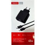 شارژر دیواری 45W ترانیو Tranyoo مدل SA7C همراه با کابل دوسر Type-C - Image 5