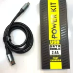 کابل شارژ 2 سر تایپسی POWER KIT مدل کنفی