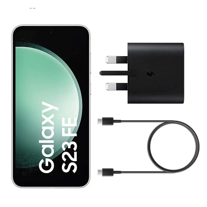 شارژر دیواری 25 وات سامسونگ S23FE همراه تبدیل USB-C (اصل)