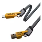 کابل شارژ 4 کاره برزنتی 65 وات مدل flat wire با گارانتی 12 ماهه آسان توزیع