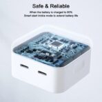 شارژر دیواری 35 وات اورجینال اپل مدل Dual Port USB-C - Image 8