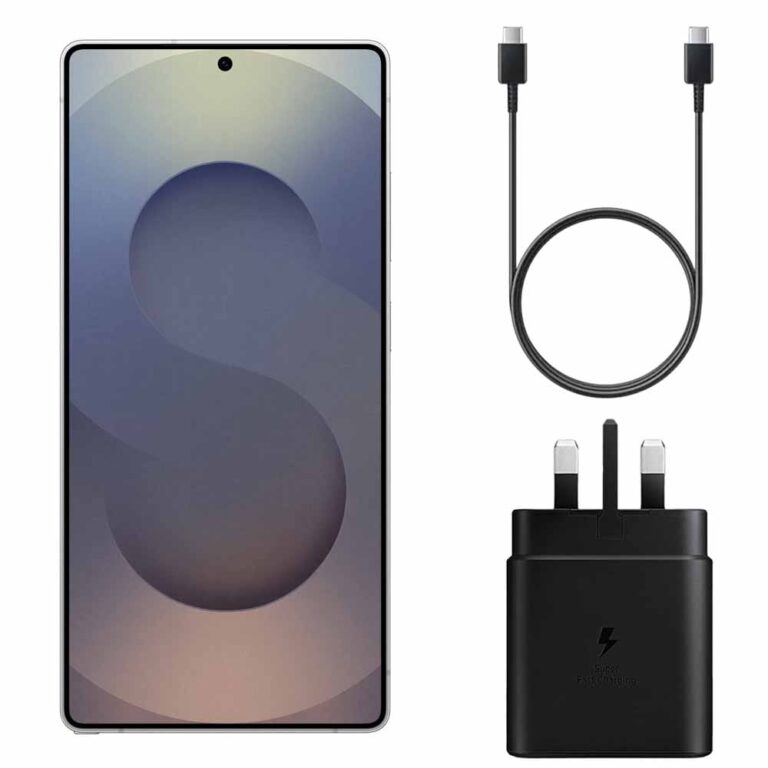 آداپتور شارژر 45 وات اورجینال سامسونگ به همراه کابل samsung galaxy s25fe با گارانتی 12 ماهه آسان توزیع