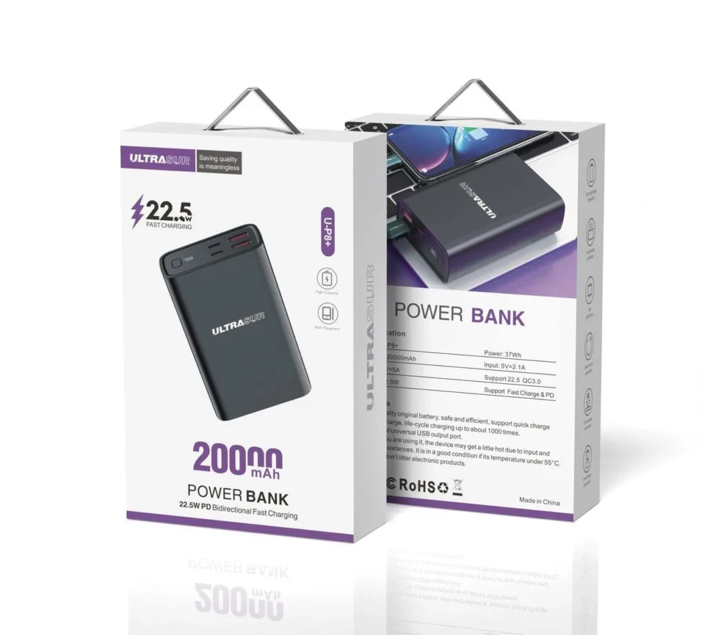پاور بانک20000 اولتراسور ULTRASUR مدل +U-P8