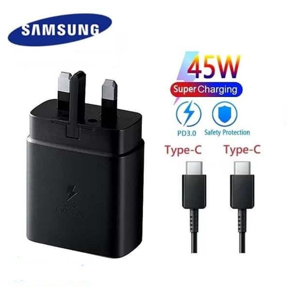 آداپتور شارژر 45وات سامسونگ S23ULTRA مدل 3پین آسان توزیع https://asantozi.com