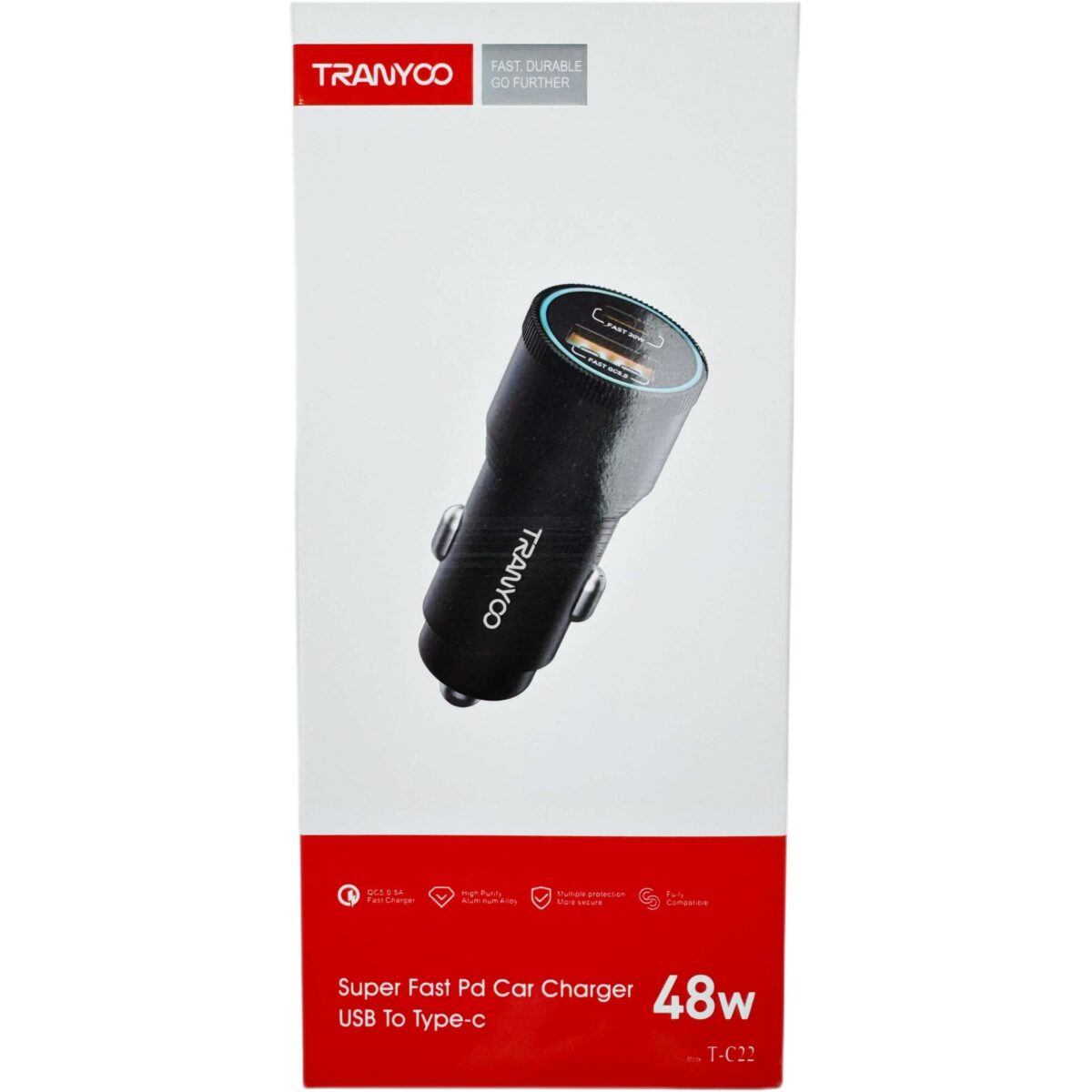 شارژر فندکی 48 وات ترانیو Tranyoo مدل T-C22 - Image 4