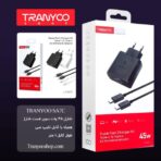 شارژر دیواری 45W ترانیو Tranyoo مدل SA7C همراه با کابل دوسر Type-C - Image 7