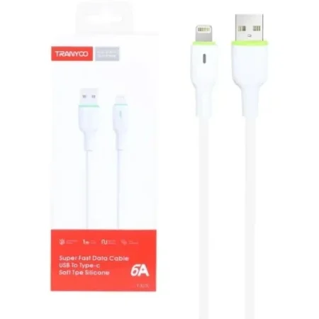 کابل شارژ آیفون 6A از برند ترانیو مدل T-X22L آسان توزیع https://asantozi.com