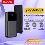 پاوربانک 10000 میلی آمپر برند ترانیو TRANYOO مدل T-D08