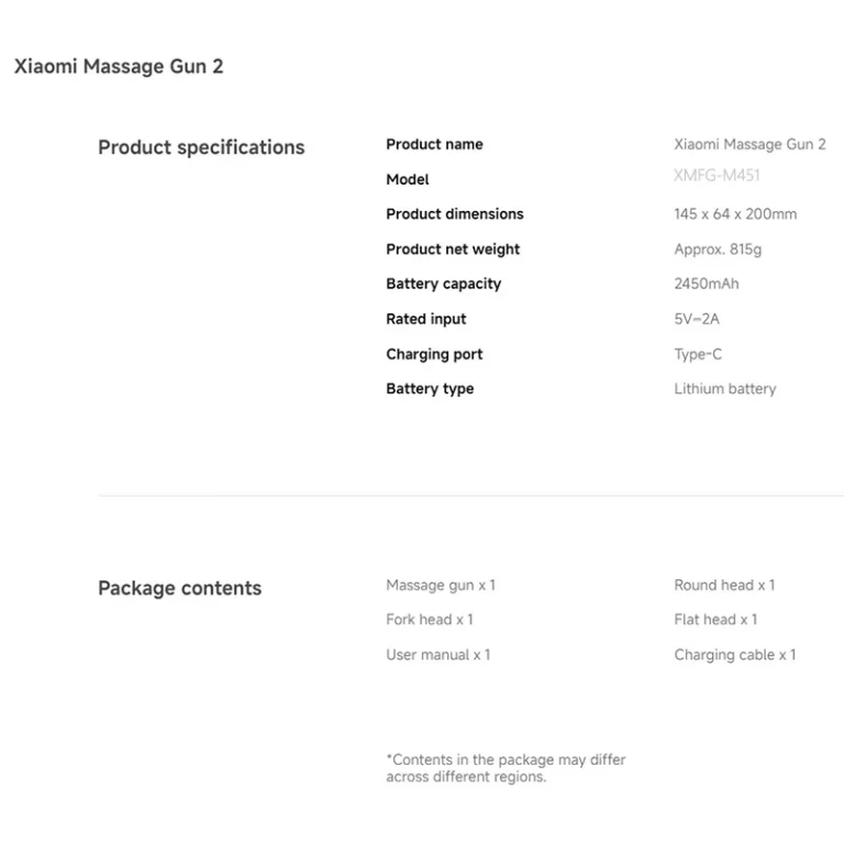ماساژور تفنگی از برند شیائومی Xiaomi Massage Gun 2 آسان توزیع https://asantozi.com