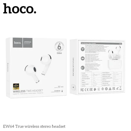 هندزفری بیسیم ایرپاد برند هوکو HOCO مدل EW64 https://asantozi.com