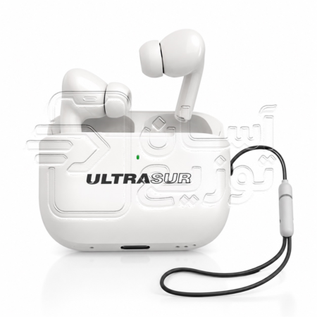 هندزفری بلوتوثی ایرپاد اولتراسور Ultrasur مدل U-E10+ با قابلیت ANC طرح ایرپاد 2پرو با گارانتی 12 ماهه آسان توزیع asantozi