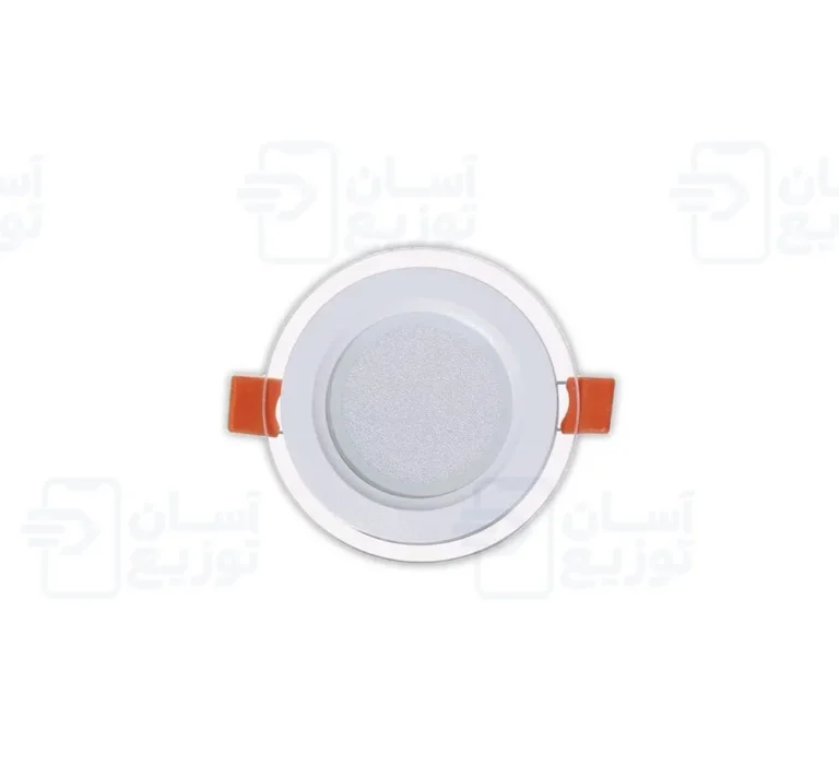 پنل ال ای دی 8 وات هالوژن آسانور ASANOOR مدل پنل گلس دور شیشه ای1
