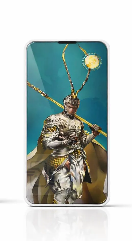 monkey king iphone glass asantozi-2 گلس ضد ضربه بدون حاشیه مانکی کینگ Monkey King مناسب برای همه ی مدل های آیفون iphone