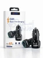 شارژر فندکی 48 وات 2خروجی اکسنت Axent مدل C01