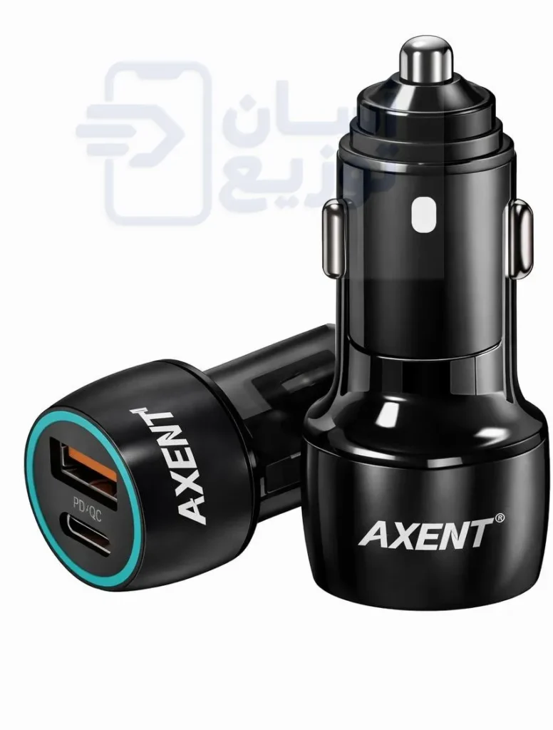 شارژر فندکی 48 وات 2خروجی اکسنت Axent مدل C01