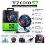 فن خنک کننده گوشی موبایل mobil phone cooling fan TFZ COCO مدل S2 مناسب برای گوشی های گیمینگ3