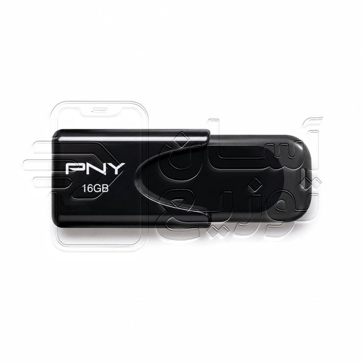 فلش مموری PNY مدل USB2 ظرفیت 16 گیگابایت asantozi