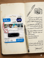 فلش مموری PNY مدل USB2 ظرفیت 64 گیگابایت asantozi