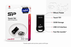 فلش مموری سیلیکون پاور Silicon Power مدل Toch T01 - USB 2.0 حافظه 32 گیگابایت