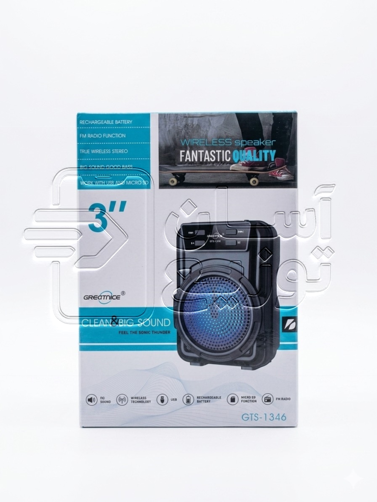 اسپیکر بلوتوثی گریت نایس Great nice مدل GTS-1346