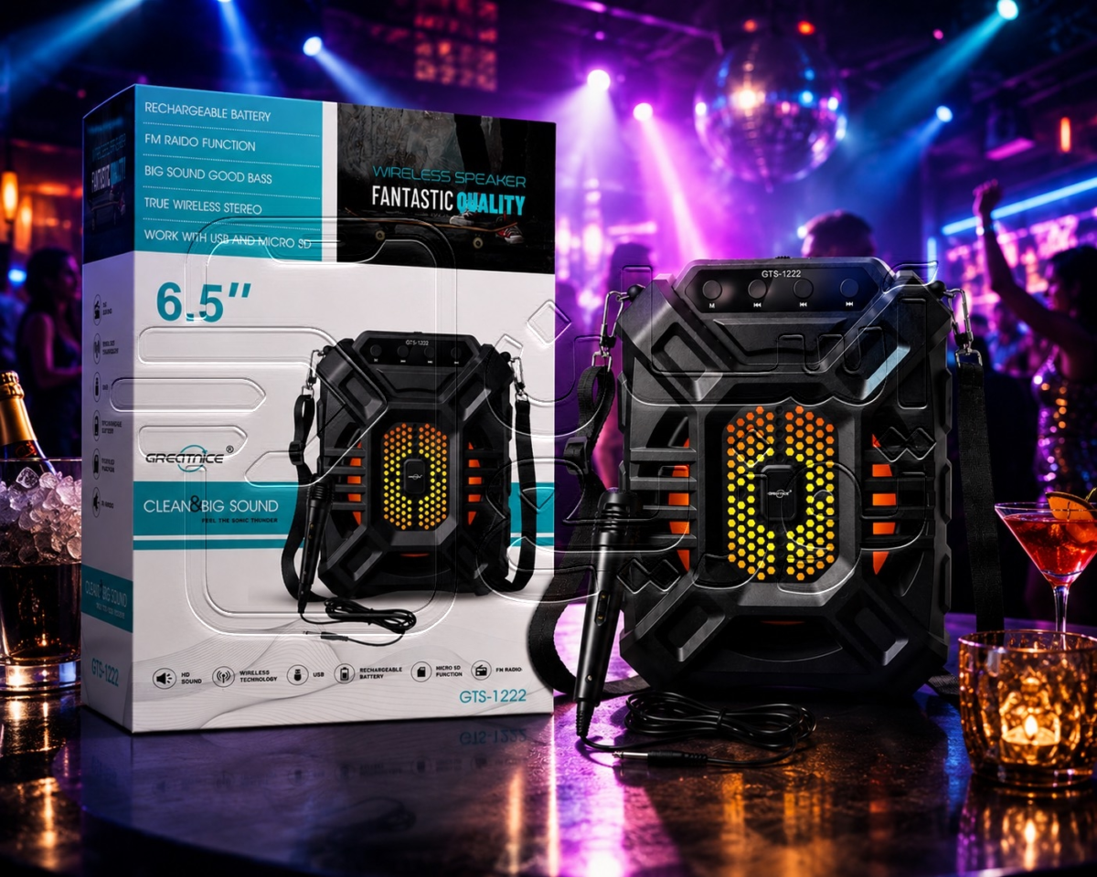 اسپیکر بلوتوثی Great nice مدل GTS-1222 + به همراه میکروفون