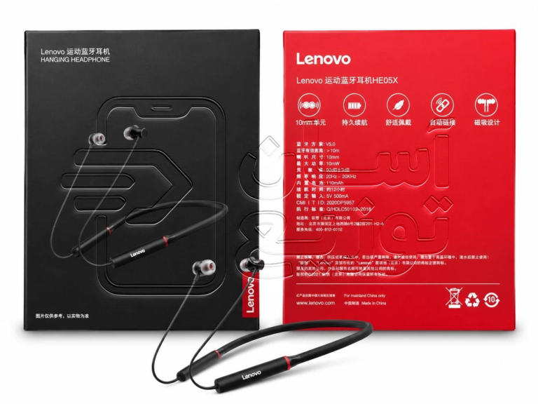 هندزفری بلوتوثی گردنی لنوو LENOVO مدل HE05X