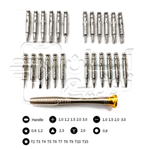پیچ گوشتی ساعتی مجموعه 25 عددی