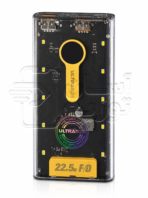 پاوربانک 30000 میلی آمپر اولتراسور Ultrasur مدل P11+ خروجی 22.5 وات سوپر فست شارژ دارای چراغ اضطراری 4 حالته + 4 کابل سرخود با گارانتی 1 ساله آسان توزیع asantozi 3