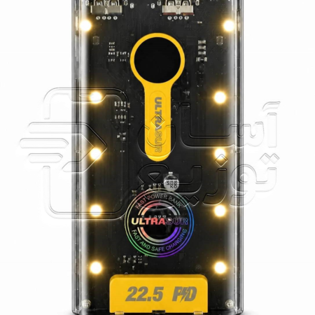 پاوربانک 30000 میلی آمپر اولتراسور Ultrasur مدل P11+ خروجی 22.5 وات سوپر فست شارژ دارای چراغ اضطراری 4 حالته + 4 کابل سرخود با گارانتی 1 ساله آسان توزیع asantozi 1