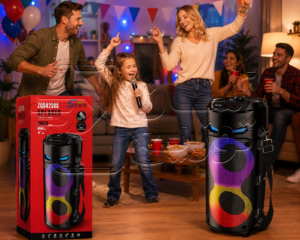 اسپیکر / پارتی باکس بلوتوثی sing-e مدل ZQS 4239 S www.asantozi.com