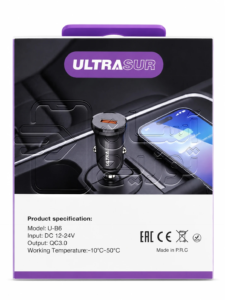 شارژر فندکی تک پورت USB اولتراسور Ultrasur مدل U-B6