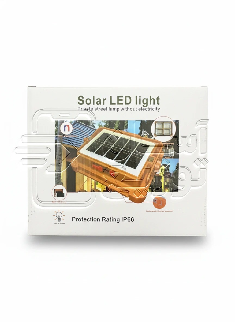 پرژکتور خورشیدی مدل سولار پنل Solar LED Light مجهز به 4 پرژکتور ترکیبی پر قدرت asantozi 2