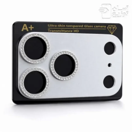 محافظ لنز دوربین یسره نگین دار آیفون 17Pro / 17 Pro Max مدل jeweled camera lens