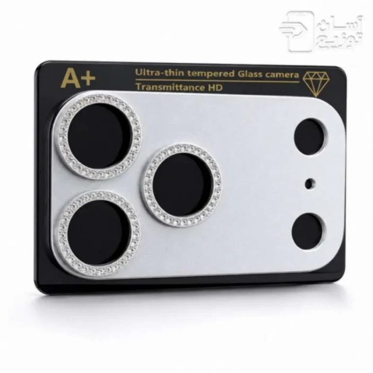 محافظ لنز دوربین یسره نگین دار آیفون 17Pro / 17 Pro Max مدل jeweled camera lens