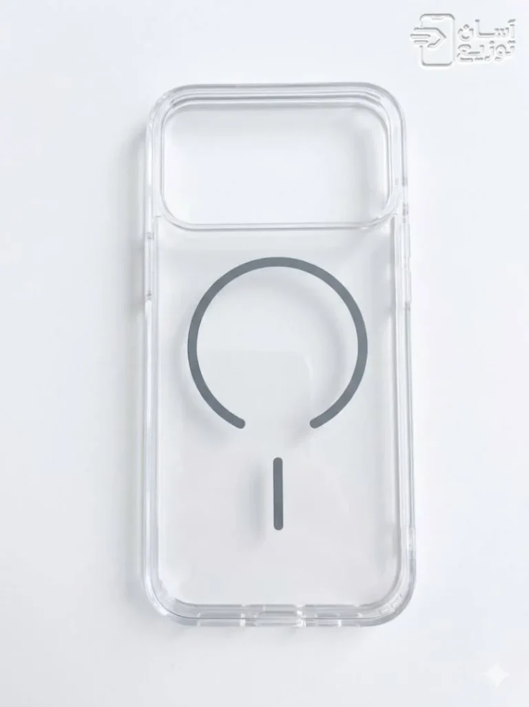 کاور شفاف مگسیف آیفون 17پرو مدل magnetic clear case در 6 رنگ : طوسی . مشکی . سفید. آبی روشن . صورتی روشن . نارنجی