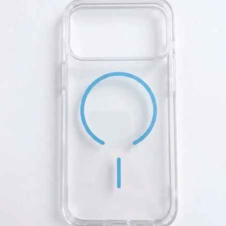 کاور شفاف مگسیف آیفون 17پرو مدل magnetic clear case در 6 رنگ : طوسی . مشکی . سفید. آبی روشن . صورتی روشن . نارنجی