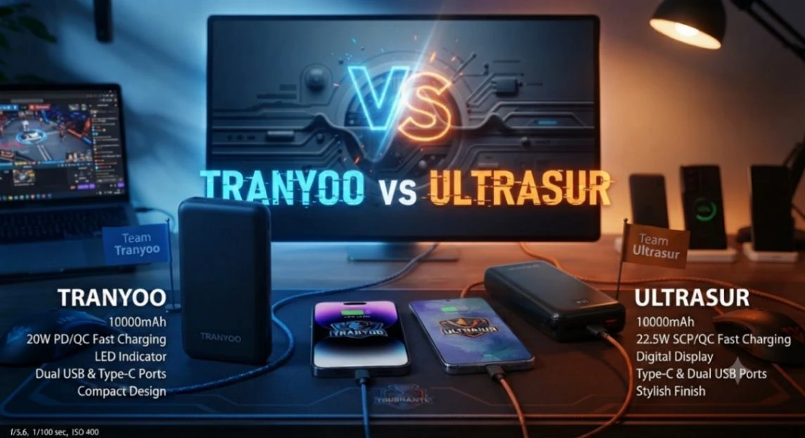 مقایسه فنی پاوربانک های ترانیو tranyoo و پاوربانک های اولتراسور ultrasur