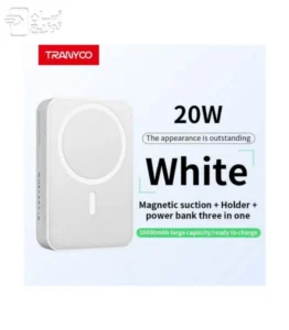 پاوربانک وایرلس ترانیو مدل T-F25 ظرفیت 10000 میلی‌آمپر ساعت- 20W