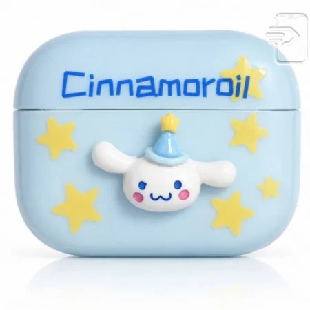 کاور ایرپاد 2پرو اپل مدل animation vibes انیمشن وایبز طرح Cinnamoroil + حلقه فنری آویز