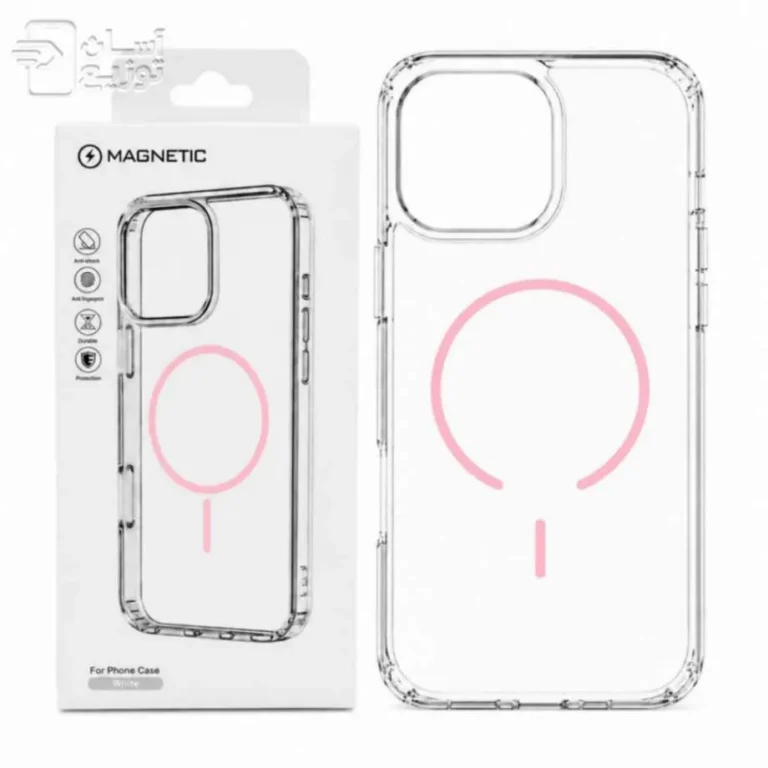 کاور شفاف مگسیف آیفون 13پرومکس مدل magnetic clear case